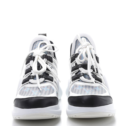 Louis Vuitton Calfskin Nylon LV Pop Archlight Sneaker 40 Blue 2 of 9