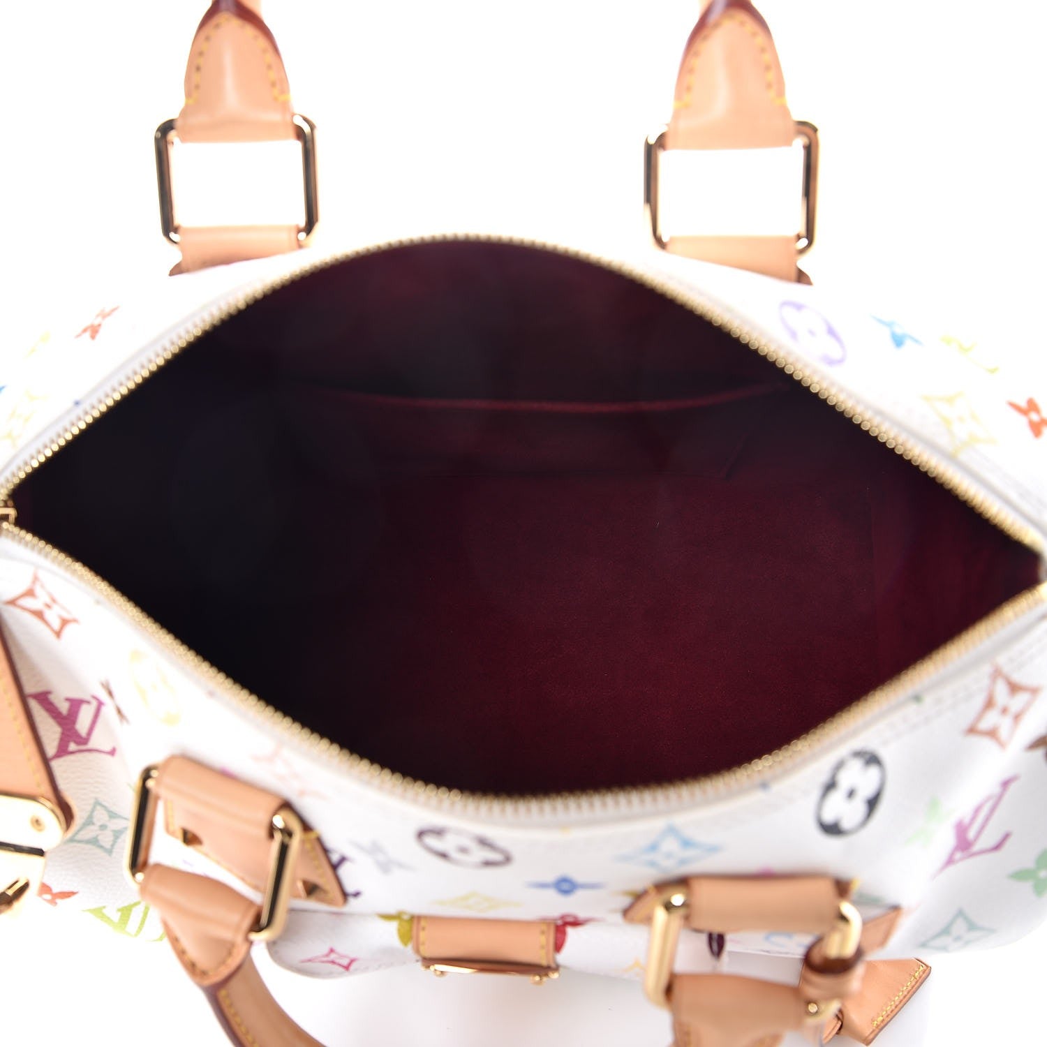 Louis Vuitton Monogram Multicolor Speedy 30 White 5 of 6