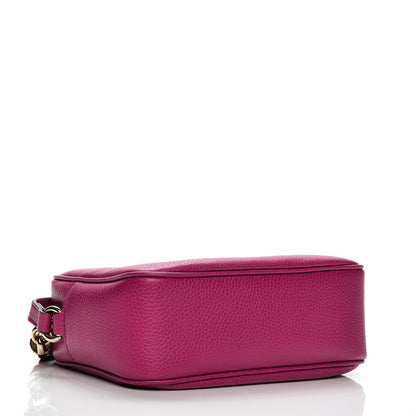 Gucci Pebbled Calfskin Small Soho Disco Bag Bright Bougainvillea 4 of 7