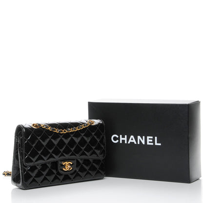 Chanel Patent Quilted Medium Double Flap Black 12 of 12