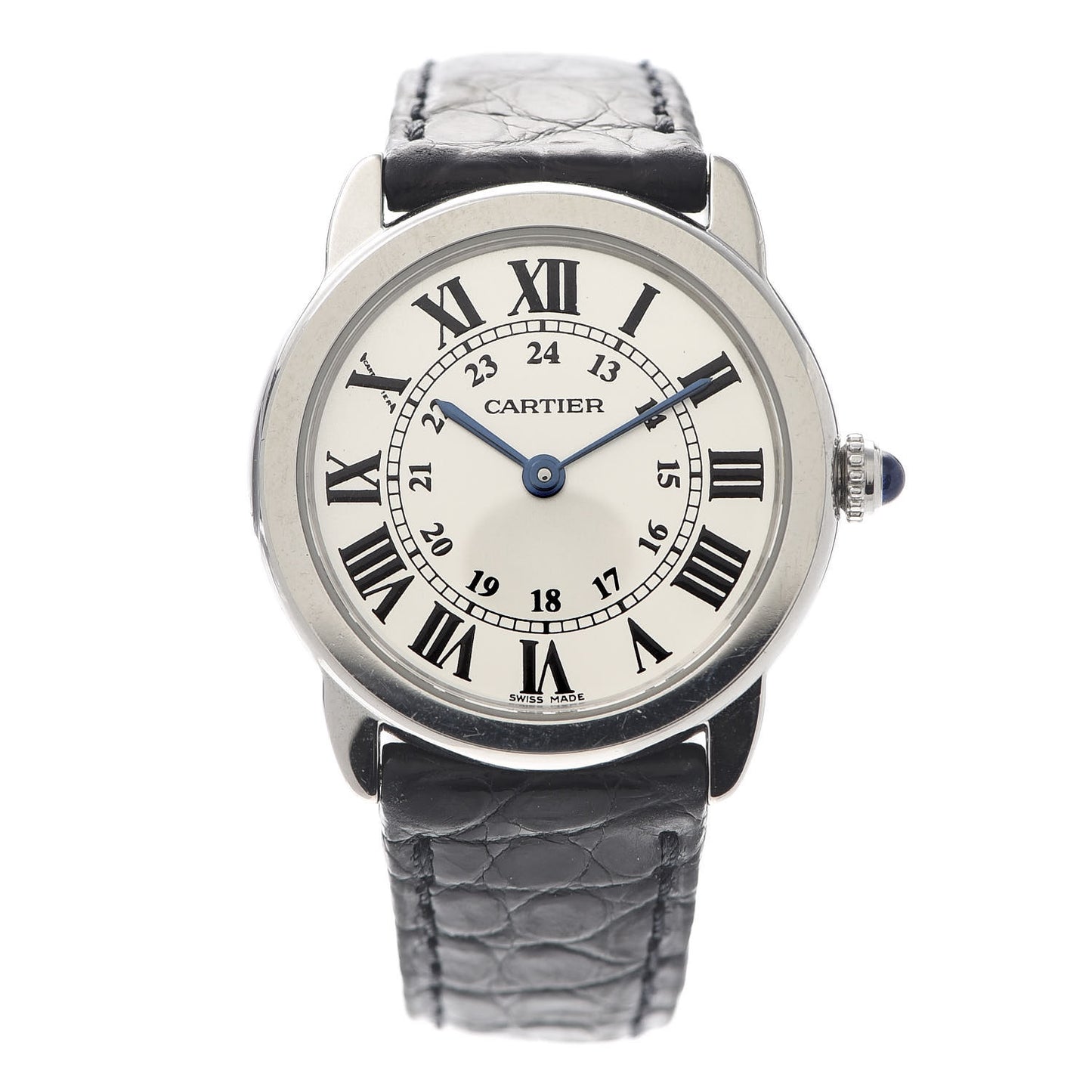 Stainless Steel Alligator 29mm Ronde Solo Quartz Watch