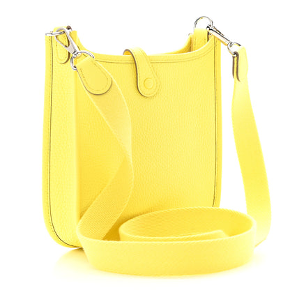 Hermes Taurillon Clemence Evelyne TPM Limoncello 3 of 11