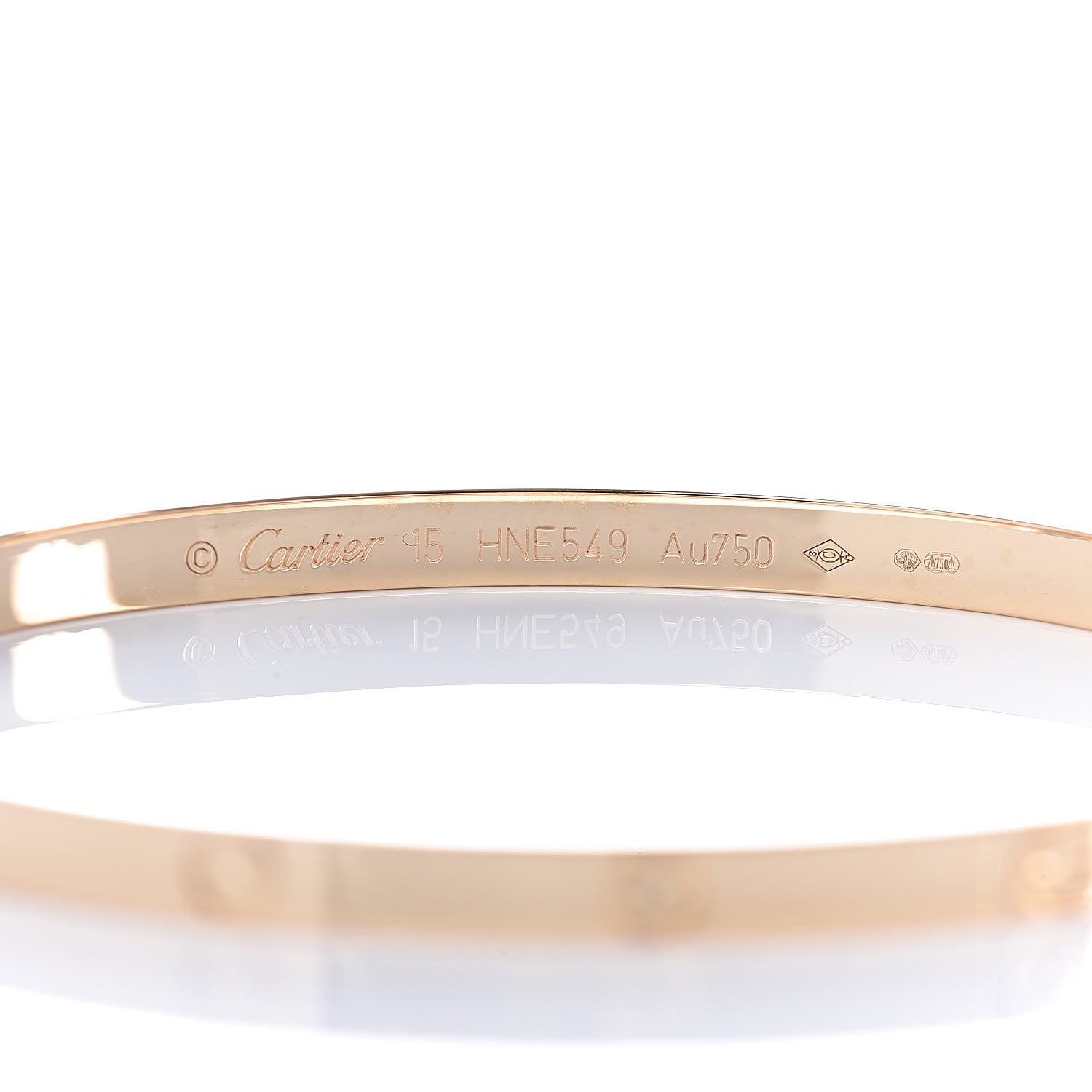 Cartier 18K Yellow Gold Small LOVE Bracelet 15 5 of 6