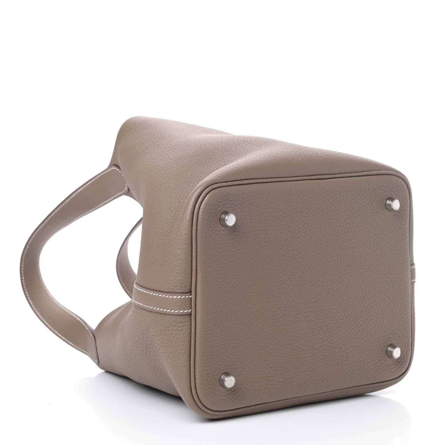 Hermes Taurillon Clemence Picotin Lock 22 MM Etoupe 3 of 4