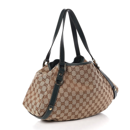 Gucci Monogram Medium Abbey Shoulder Bag Green 3 of 7