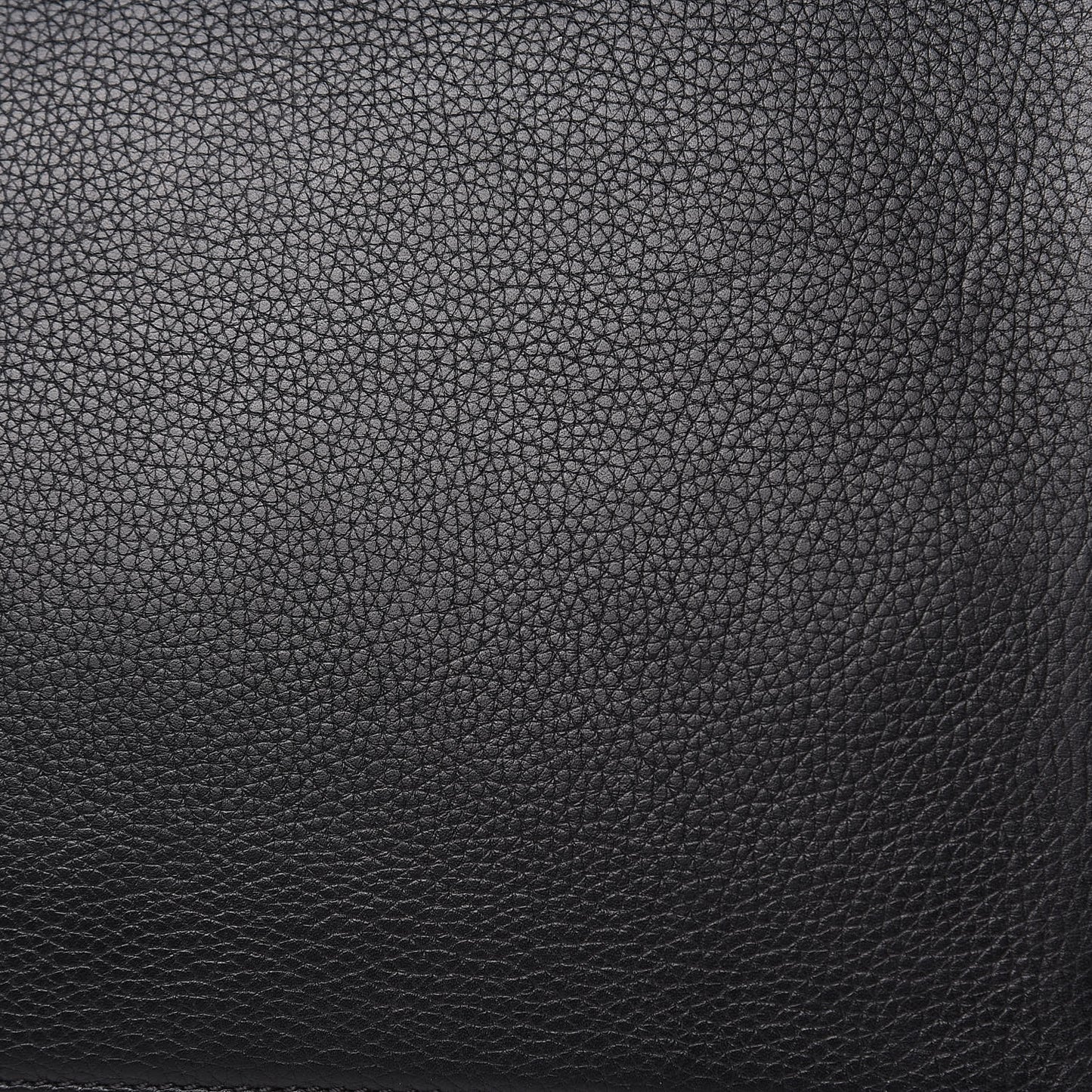 Drummed Calfskin Suede Large Trapeze Black