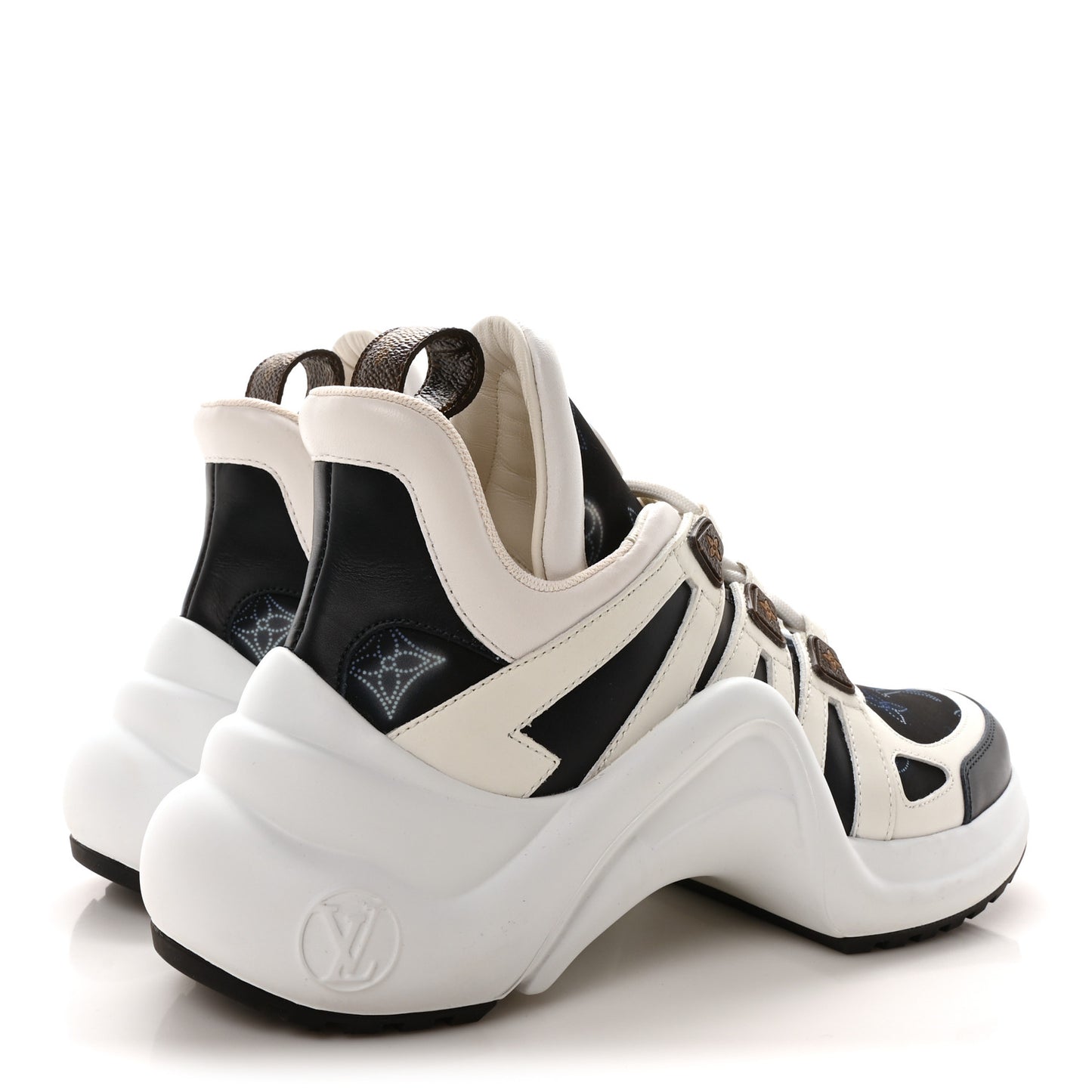Monogram LV Archlight Sneakers 36 White Navy Blue