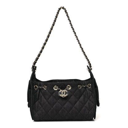 Chanel Denim Quilted Mini Chanel 25 Handbag Dark Blue 1 of 10