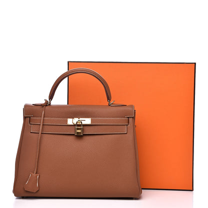 Hermes Togo Kelly Retourne 32 Gold 31 of 31