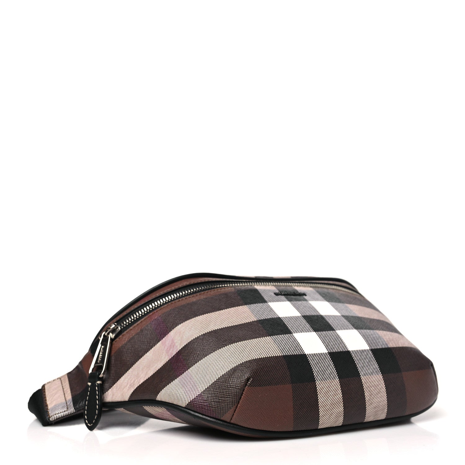 Burberry E-canvas Check Cason Bum Bag Dark Birch Brown 4 of 10