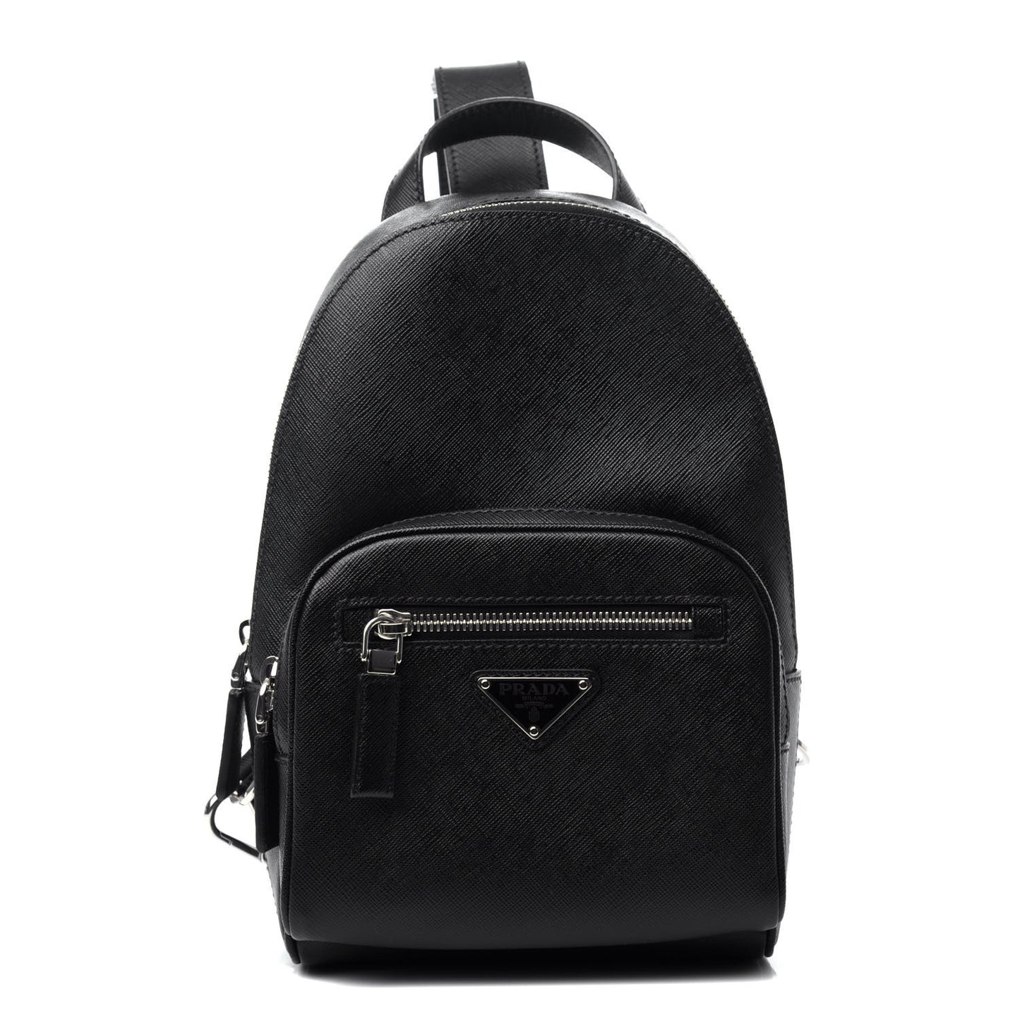 Saffiano Sling Backpack Black