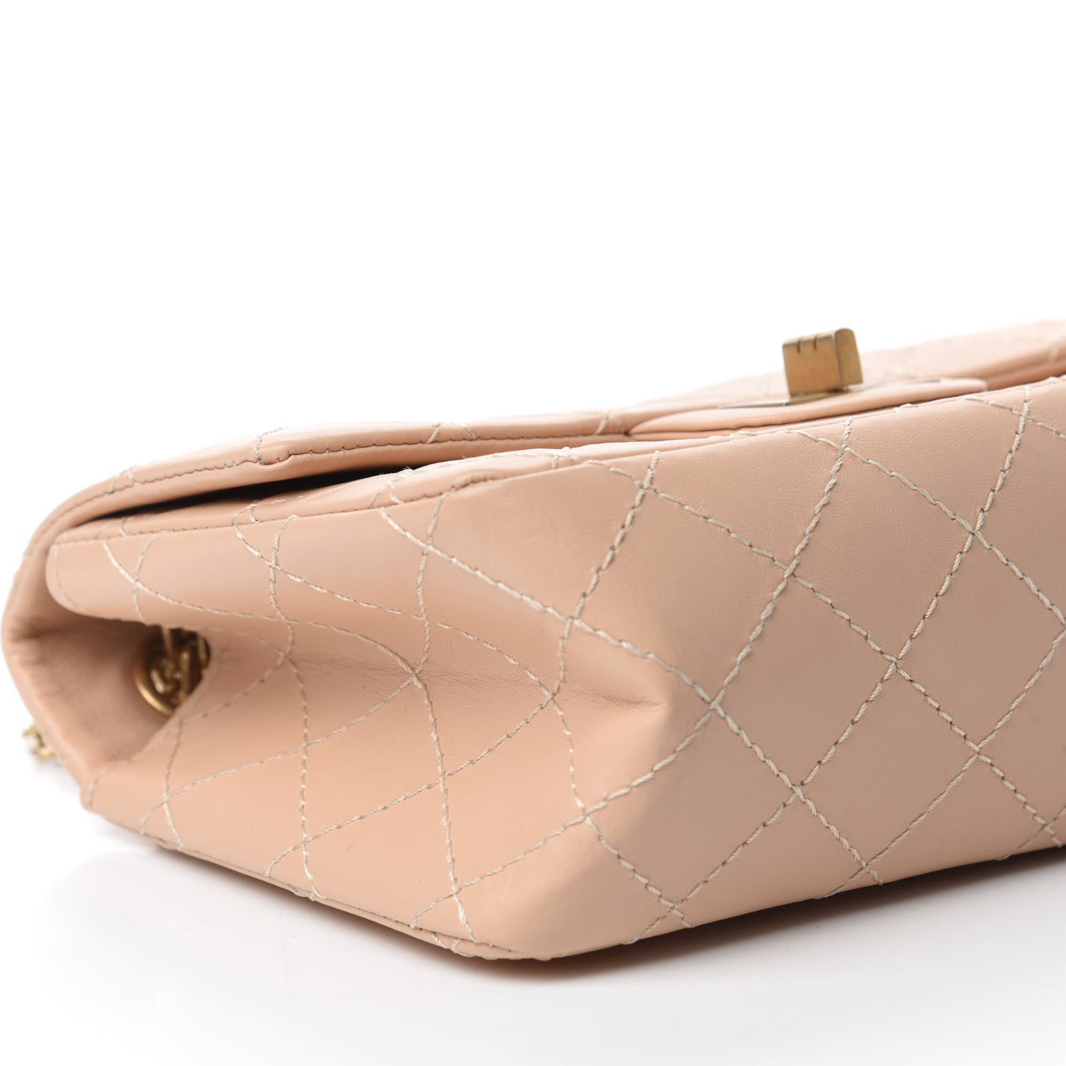 Chanel Aged Calfskin Quilted 2.55 Reissue Mini Flap Beige 6 of 11