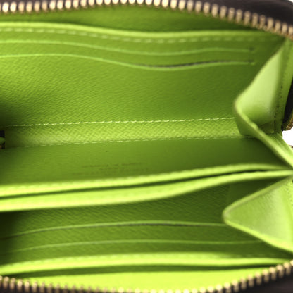 Louis Vuitton Monogram Graffiti Zippy Coin Purse Wallet Green 5 of 7