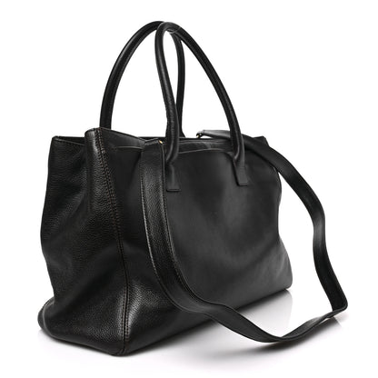 Chanel Calfskin Cerf Executive Shopper Tote Brown 3 of 9
