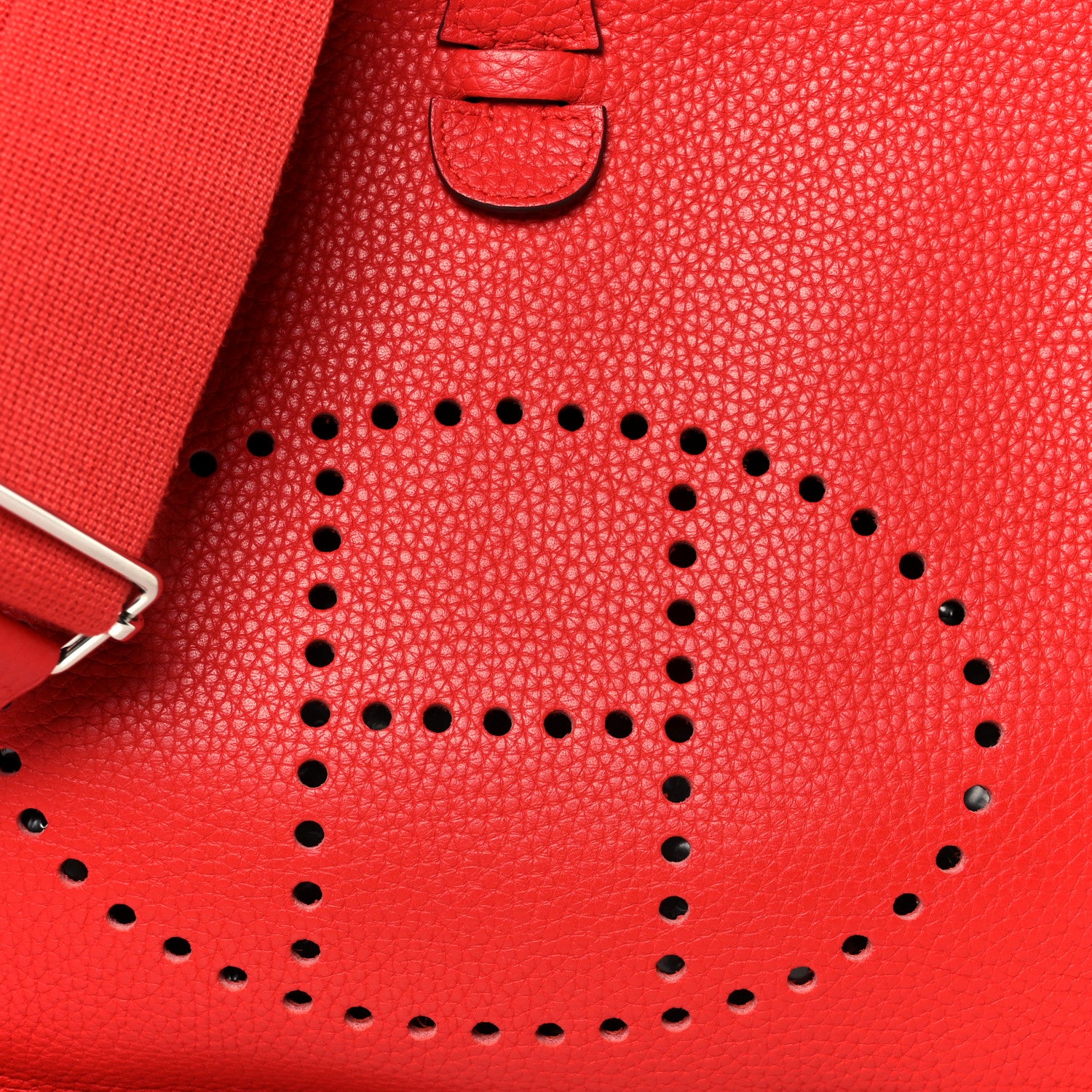 Hermes Taurillon Clemence Evelyne III PM Rouge Tomate 1806223