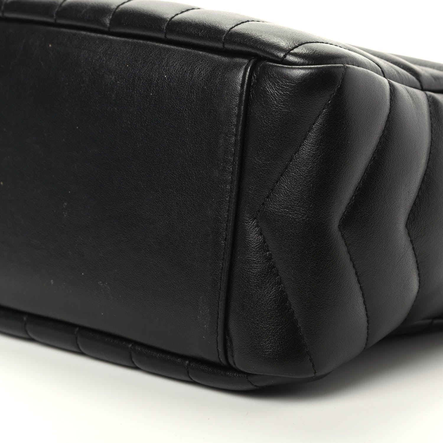 Saint Laurent Calfskin Y Quilted Monogram Small Loulou Bowling Bag Black 7 of 9