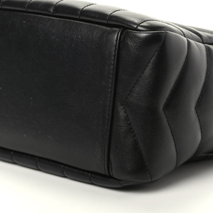 Saint Laurent Calfskin Y Quilted Monogram Small Loulou Bowling Bag Black 7 of 9