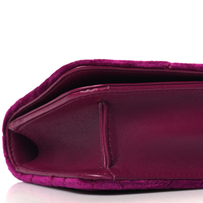 Gucci Velvet Matelasse GG Marmont Mini Bag Fuchsia Violet Cyclamen 8 of 10