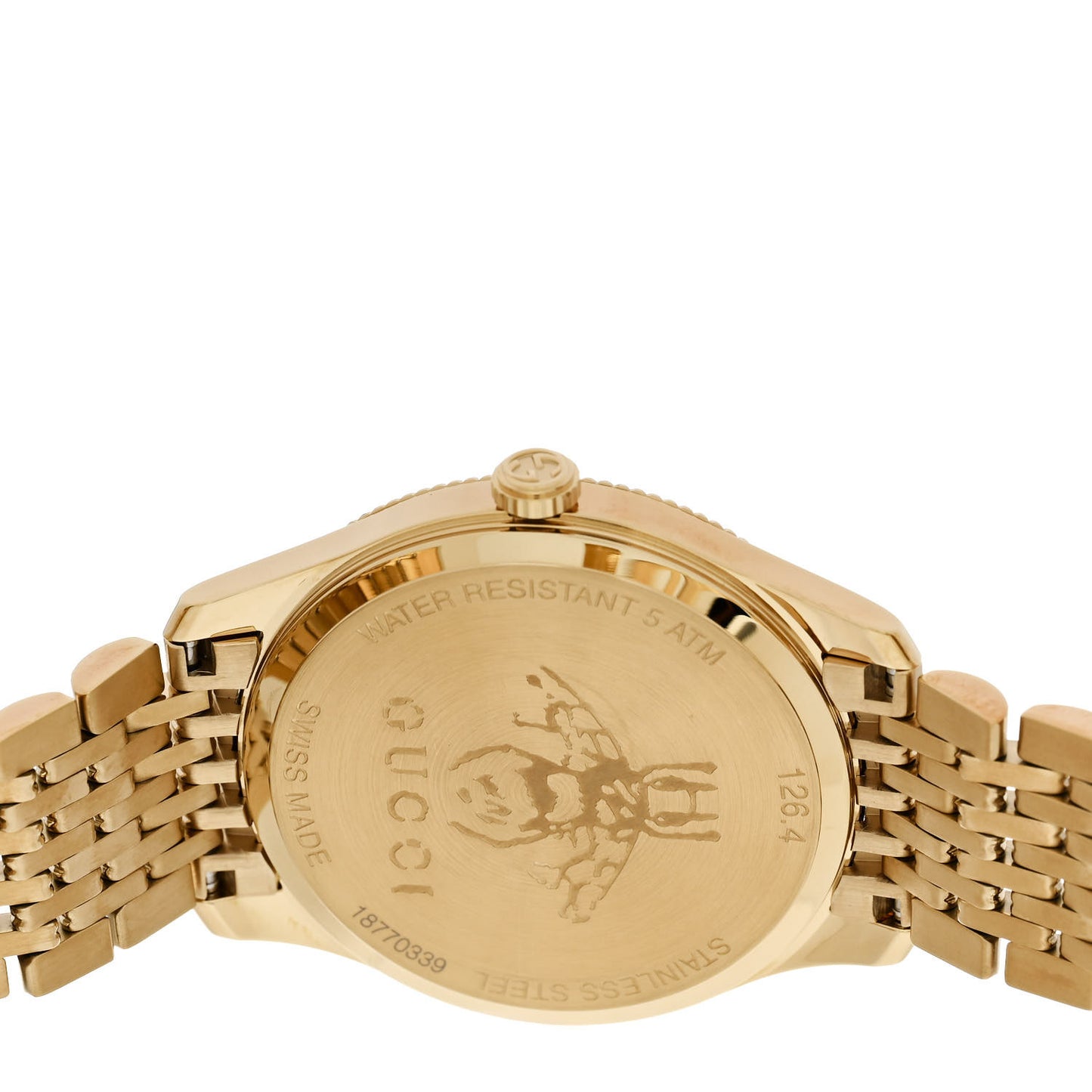 Stainless Steel 36mm G-Timeless Bee Quartz Watch Gold