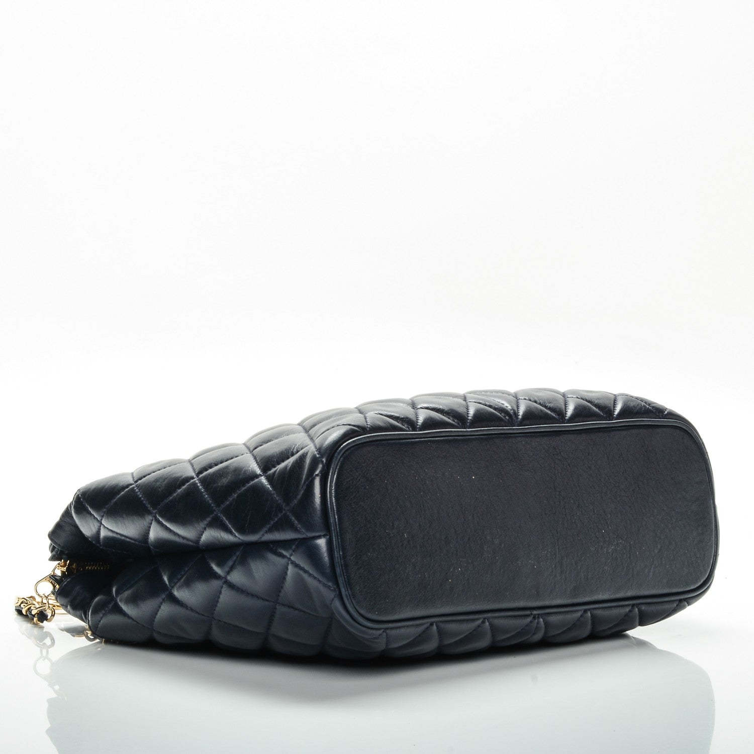 Chanel Lambskin Quilted Shoulder Bag Navy Blue 4 of 11