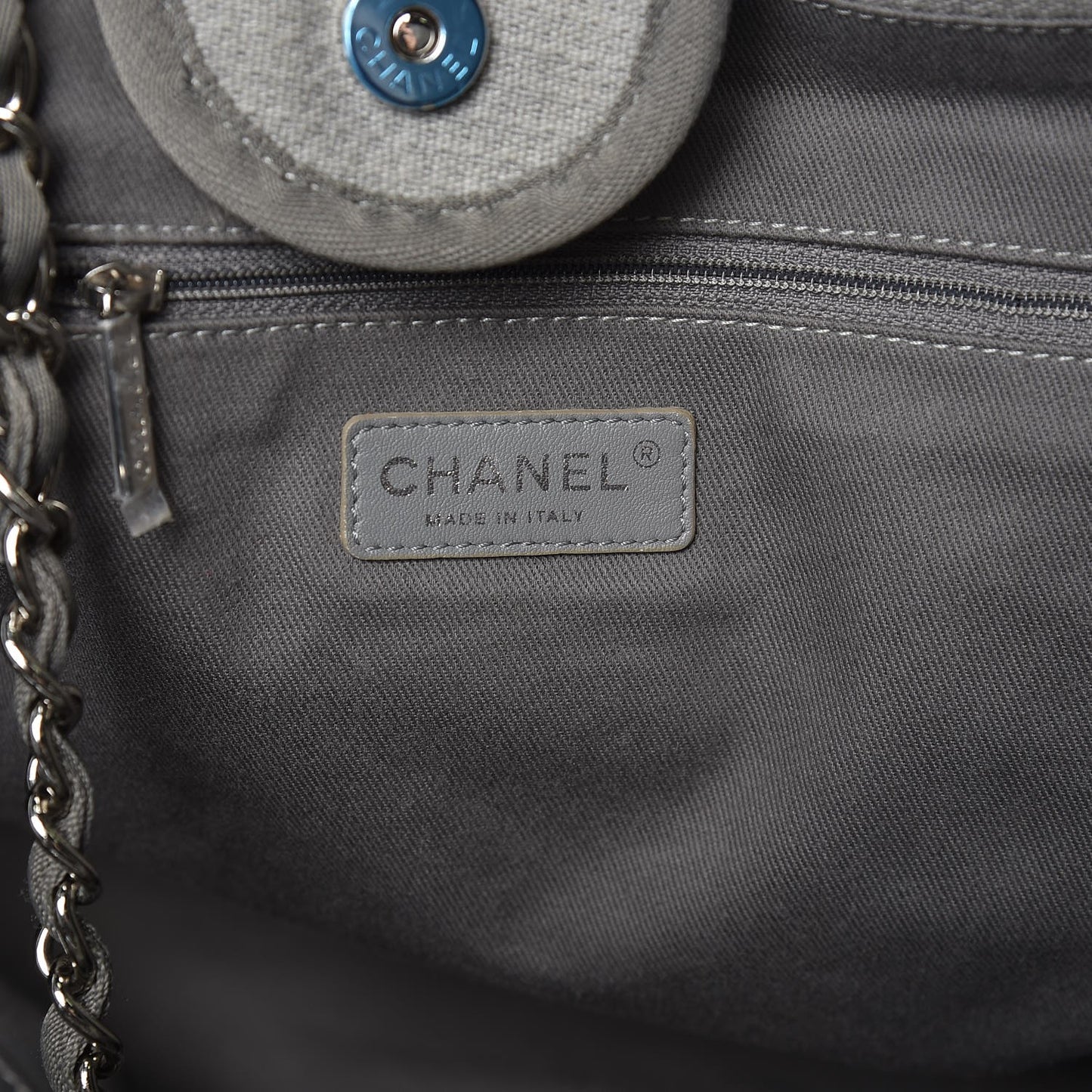 Canvas Large Deauville Tote Grey