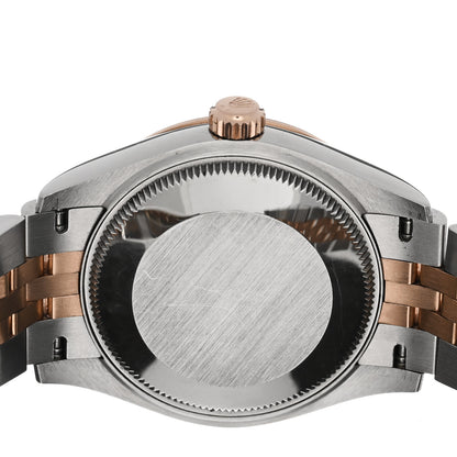 Rolex Stainless Steel 18K Everose Gold 31mm Oyster Perpetual Datejust Watch Sundust Roman 278271 4 of 4