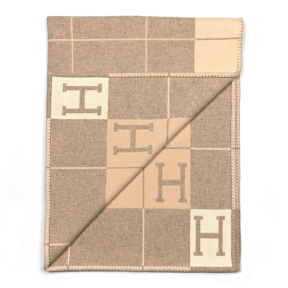 Hermes Wool Cashmere Avalon III Blanket Coco Camomille 2 of 3