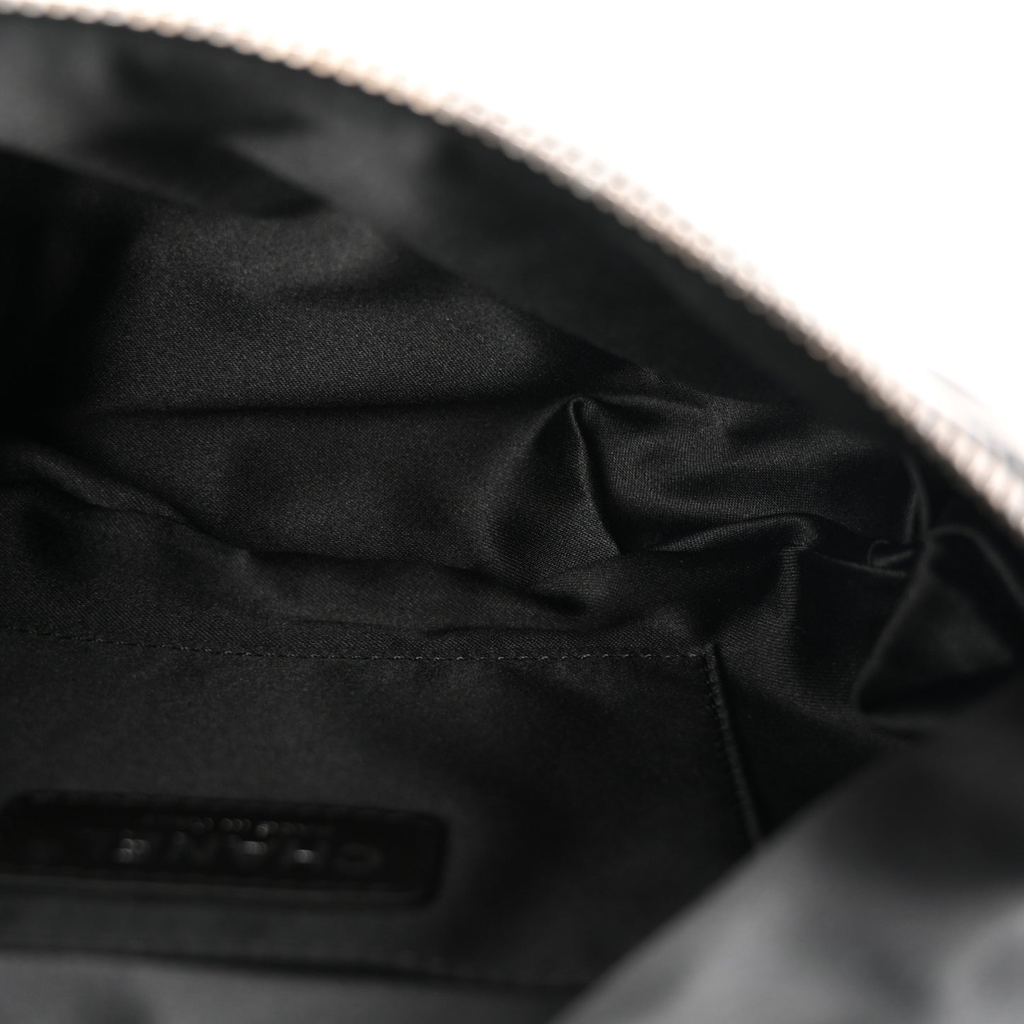 Lambskin Quilted Banane Waist Bag Fanny Pack Black