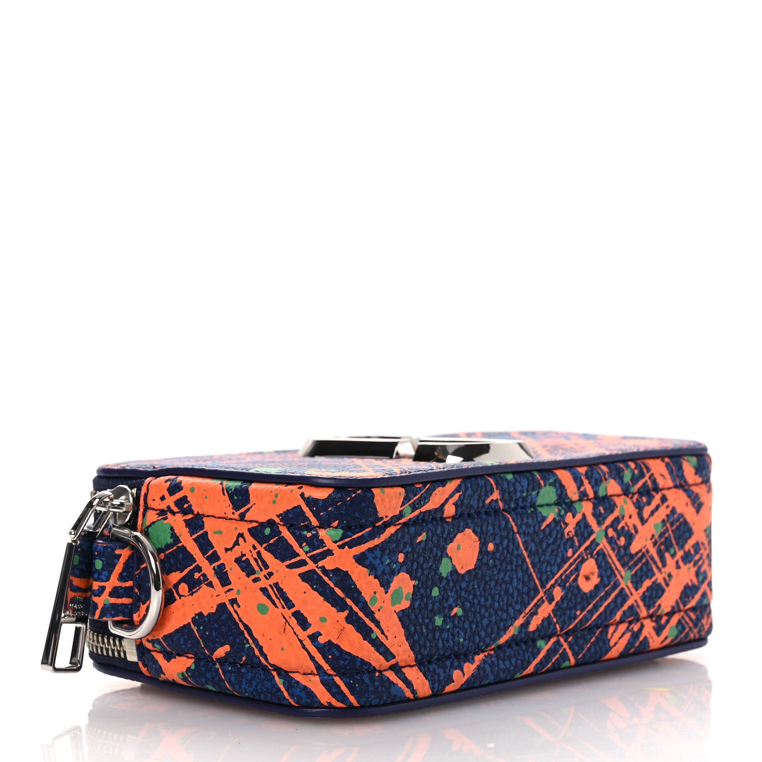Marc Jacobs Calfskin Paint Splatter Snapshot Camera Bag Eclipse 4 of 10