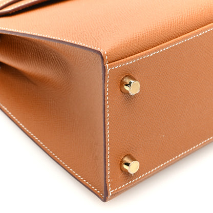 Hermes Epsom Horseshoe Kelly Sellier 25 Gold 9 of 10