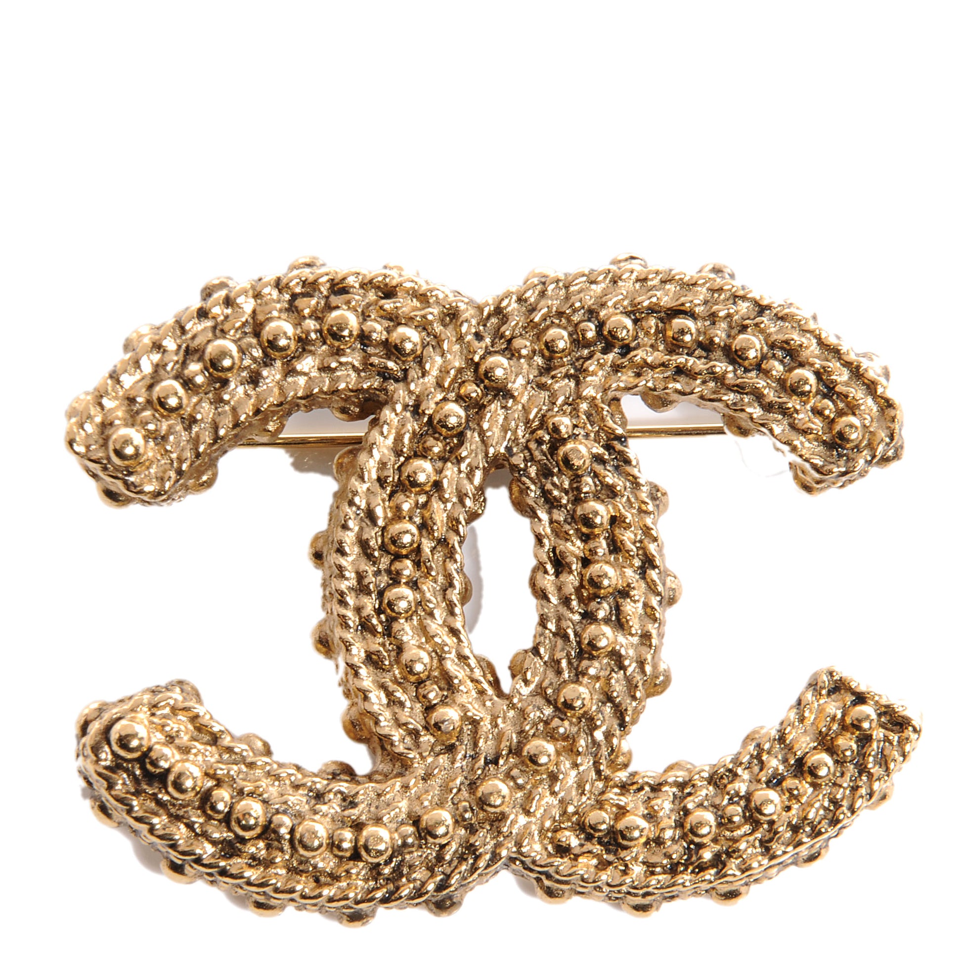 Chanel Large CC Brooch Gold 1 of 6