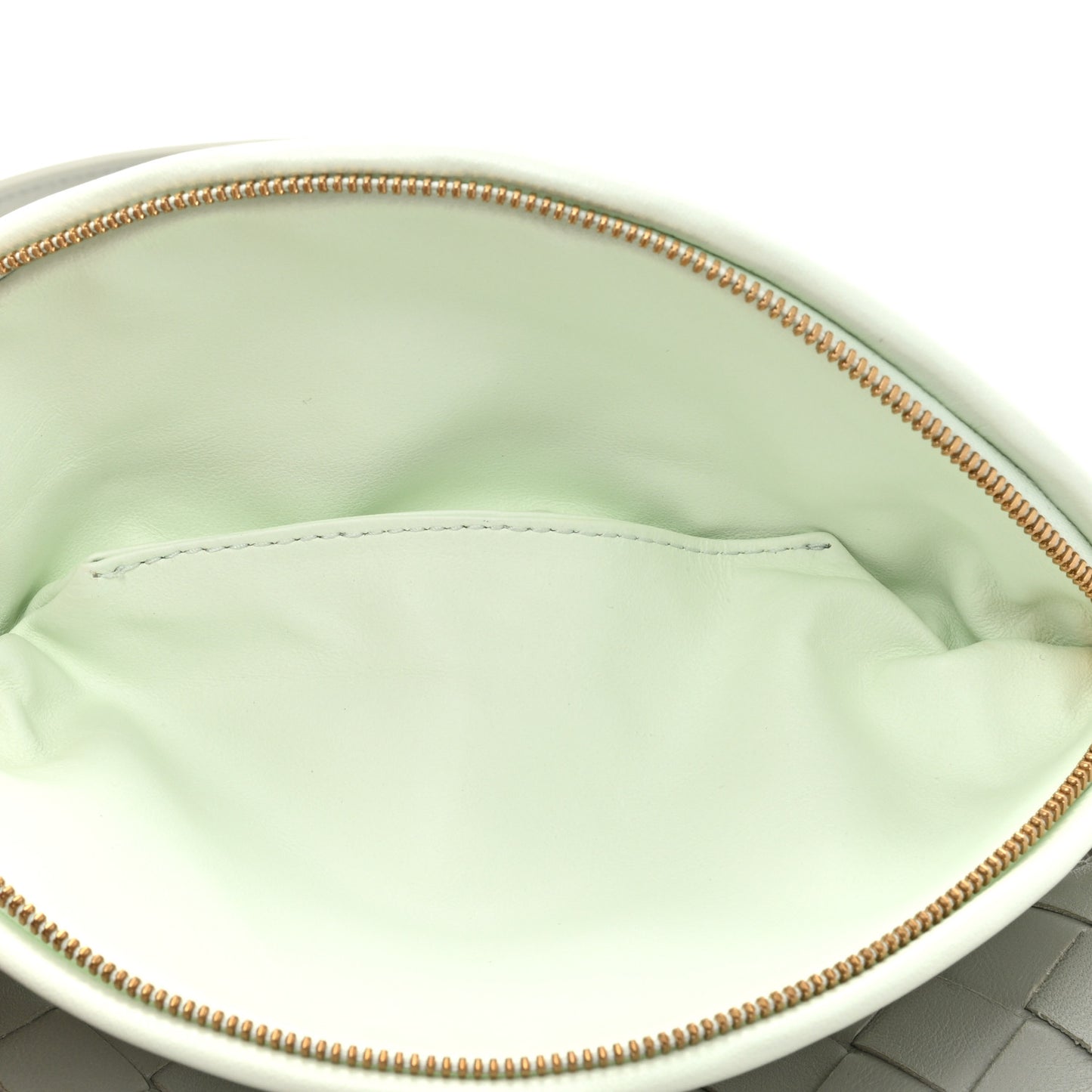 Nappa Intrecciato Small Gemelli Agate Grey Glacier