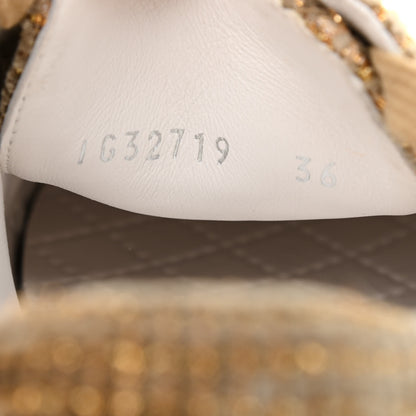 Chanel Fantasy Tweed Sneakers 36 Beige Gold 7 of 7