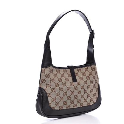 Gucci Monogram Web Small Jackie O Hobo Dark Brown 3 of 13