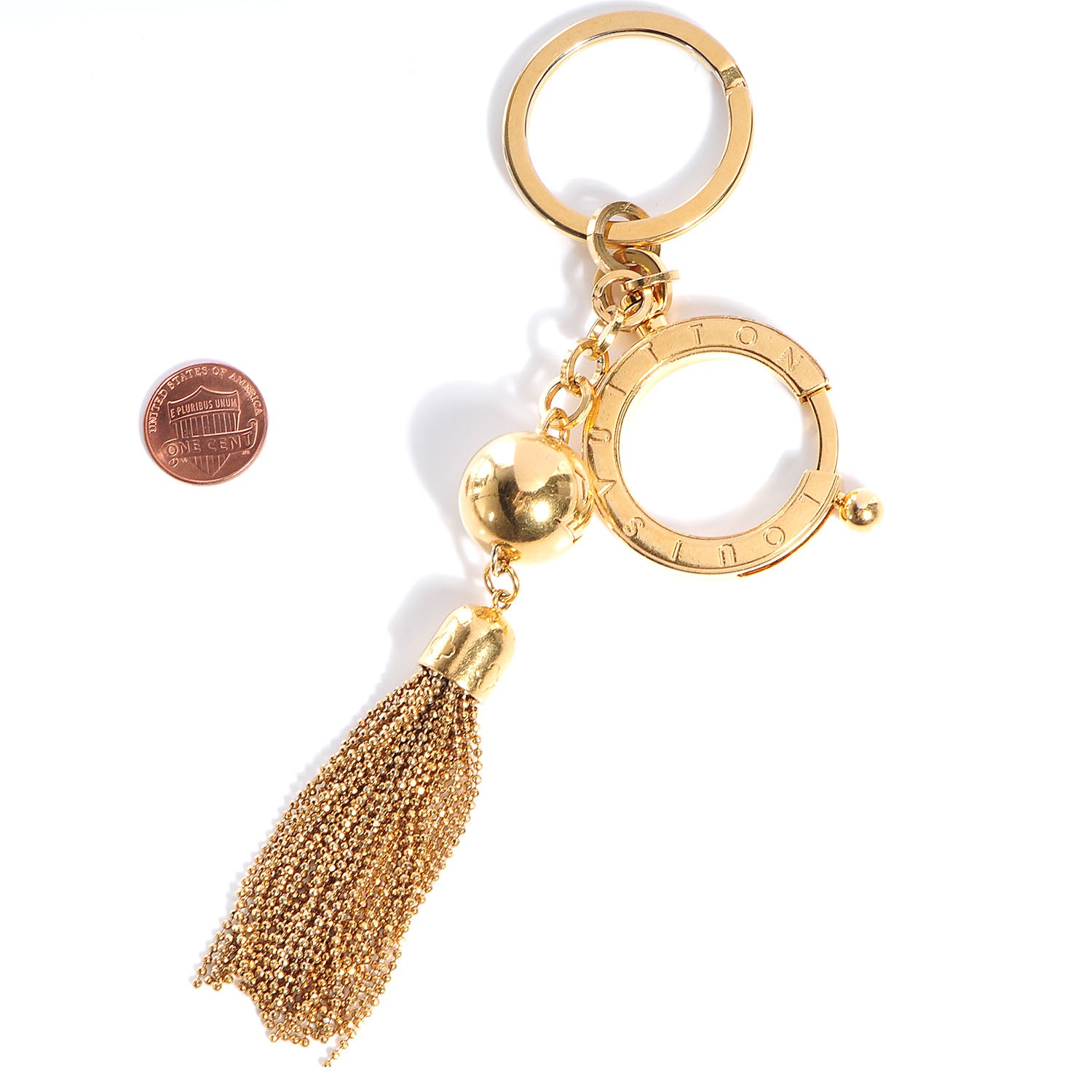 Louis Vuitton Swing Key Holder Gold 2 of 4