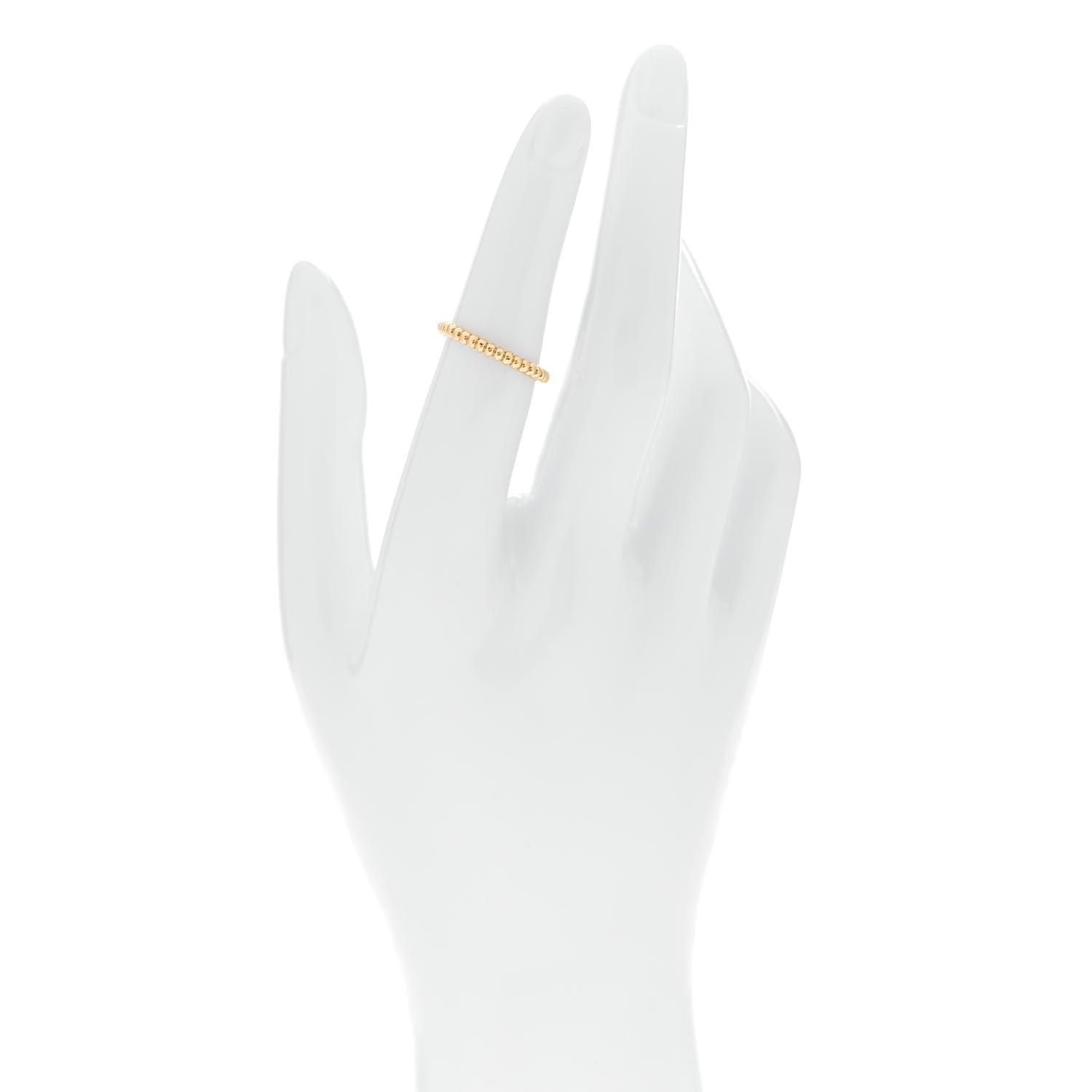 Van Cleef & Arpels 18K Yellow Gold Small Perlee Ring 51 5.75 2 of 5