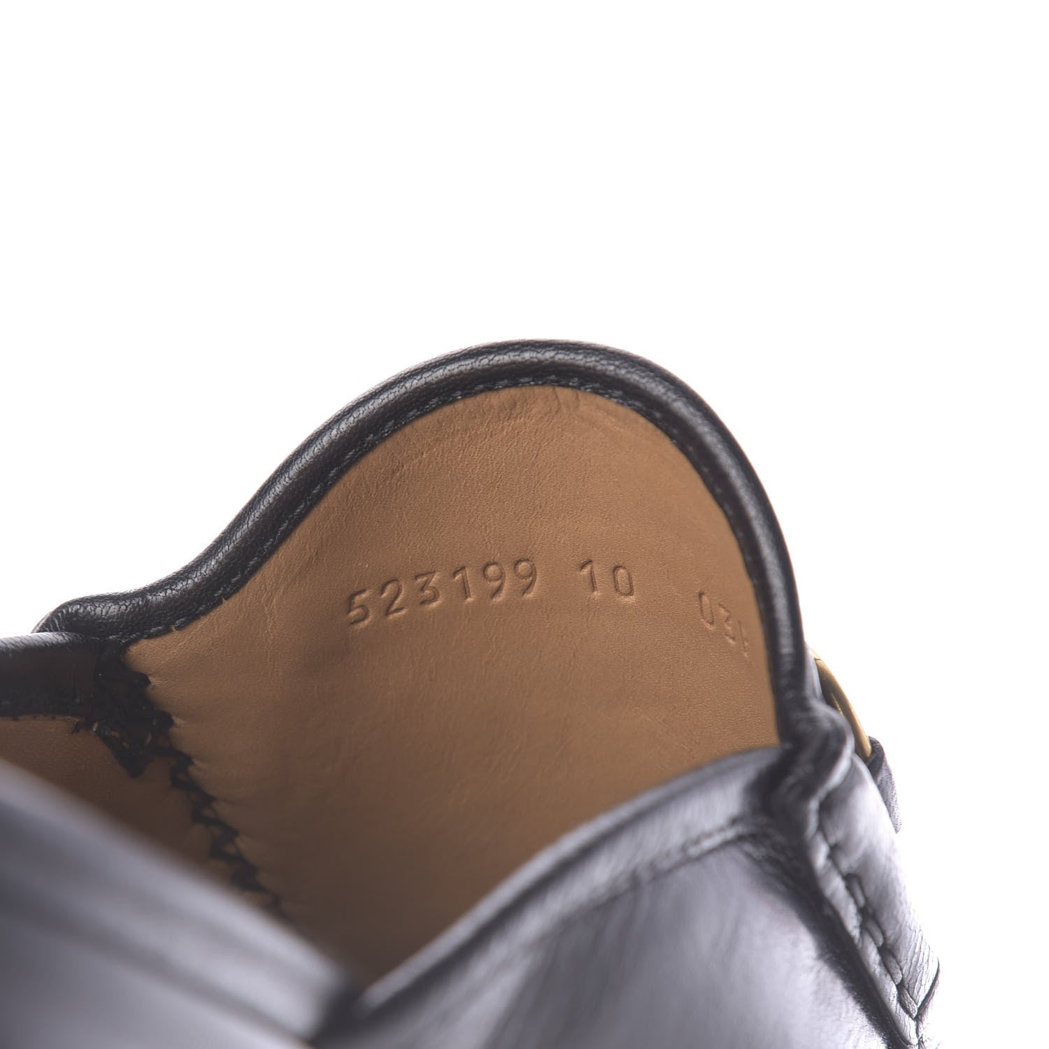 Gucci Goatskin Mens Horsebit Slippers 10 Black 10 of 11