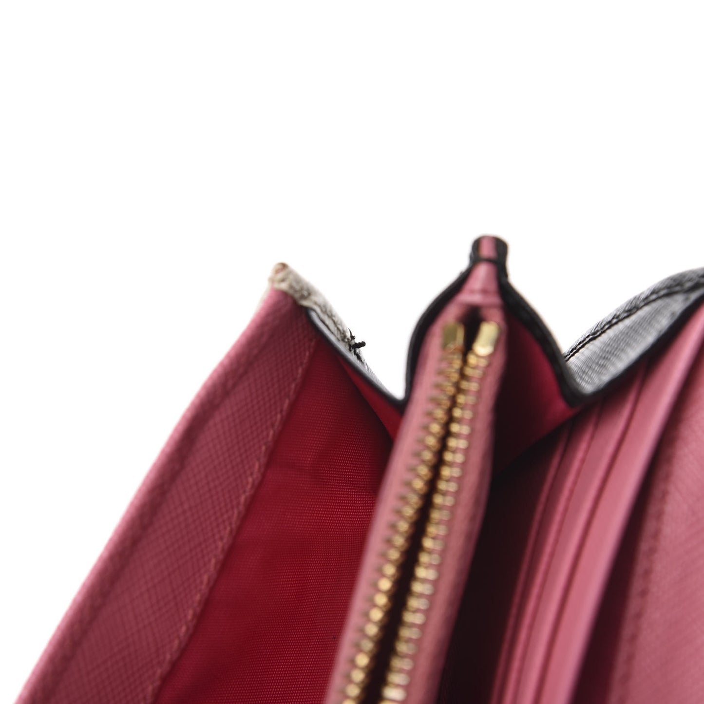 Saffiano Multicolor Continental Flap Wallet Black Geranio
