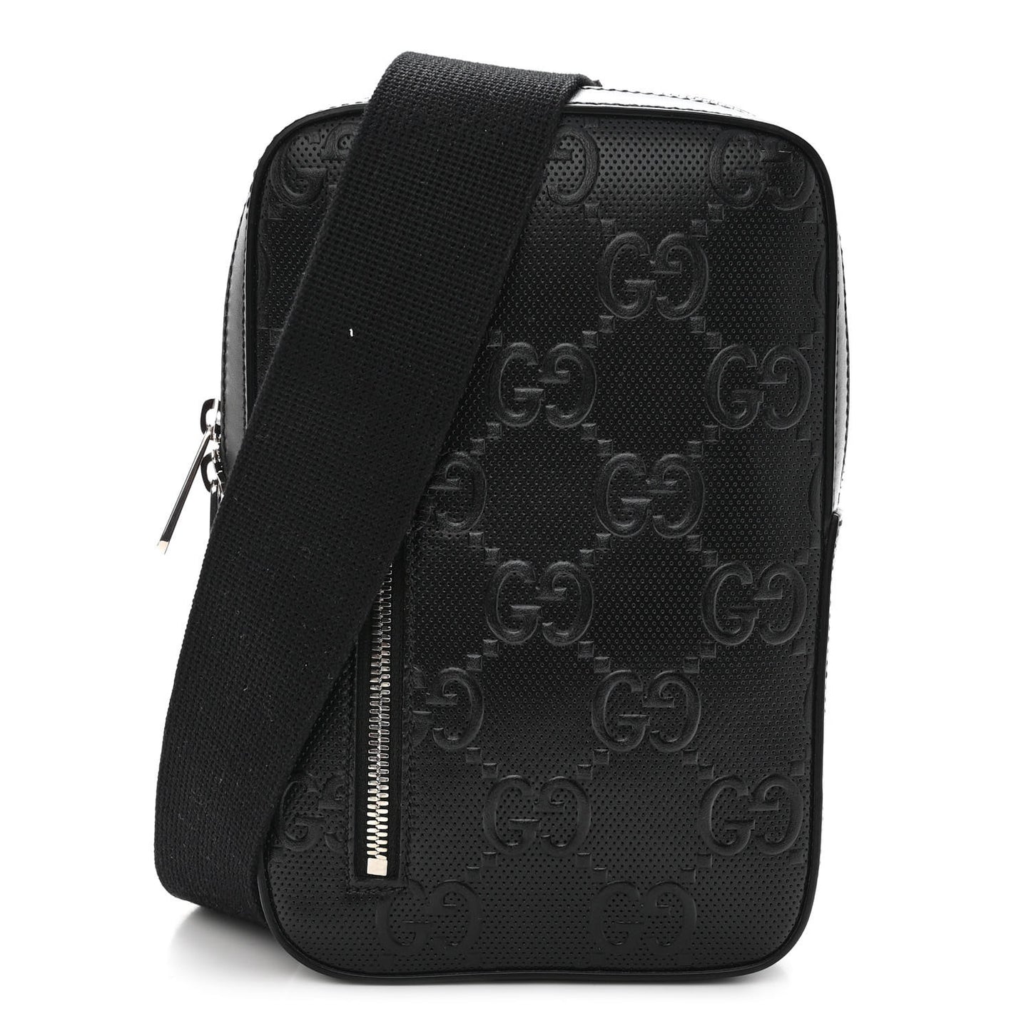 Calfskin GG Tennis Embossed Sling Backpack Black
