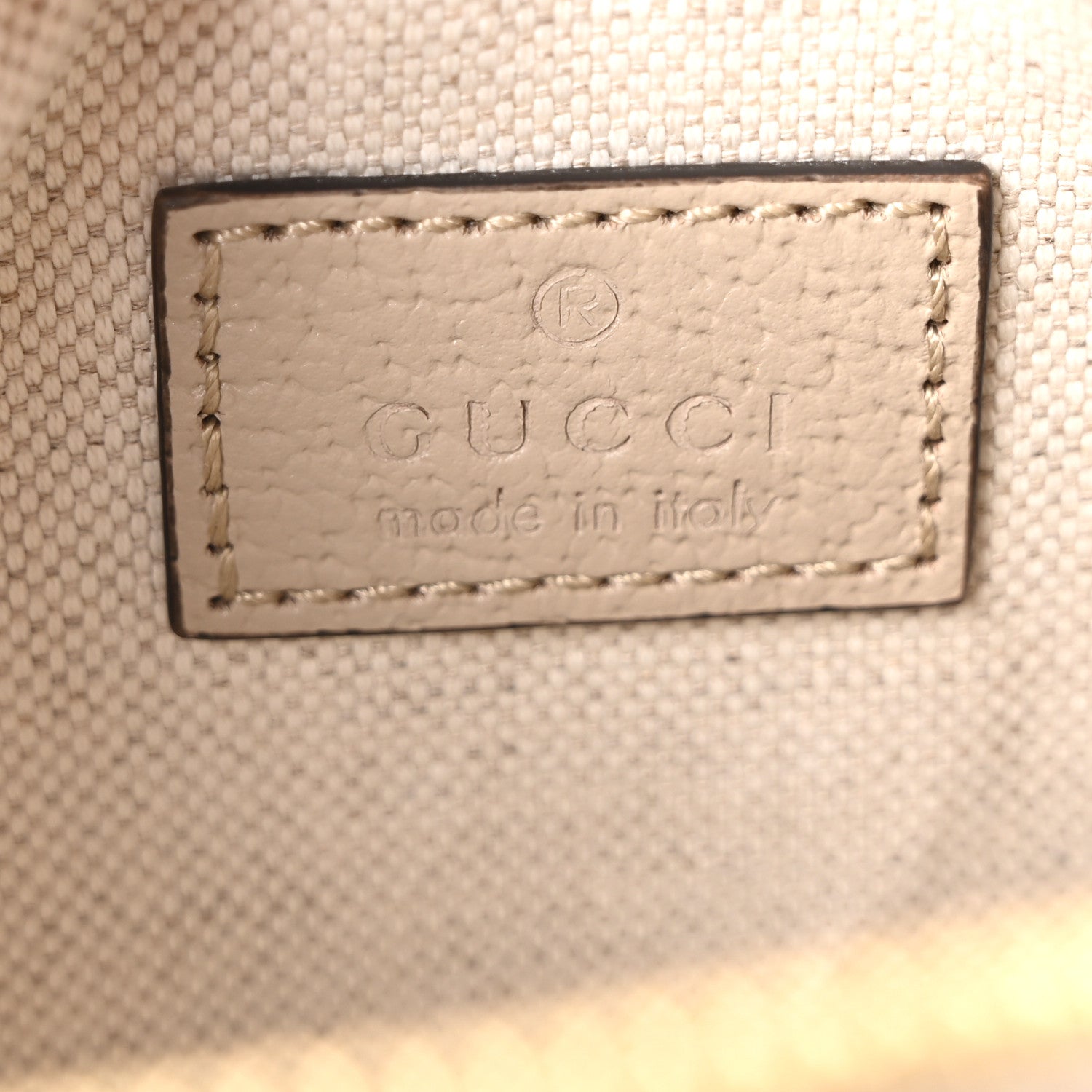 Gucci GG Supreme Monogram Textured Dollar Calfskin Web Super Mini Ophidia Top Handle Bowler Bag Beige Mystic White Oatmeal 6 of 9