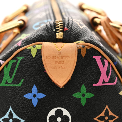 Louis Vuitton Monogram Multicolor Speedy 30 Black 6 of 10