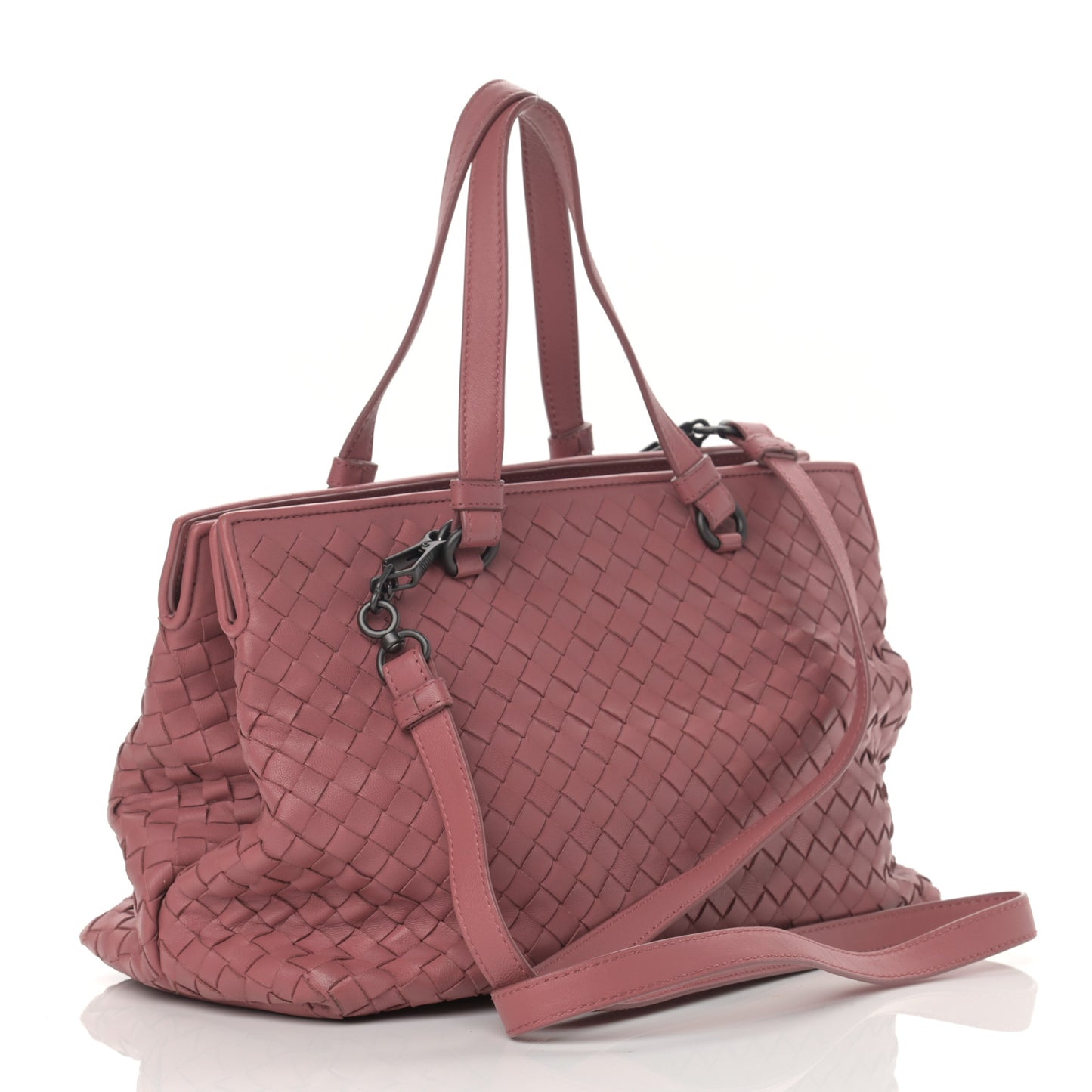 Nappa Intrecciato Tote Rose Pink