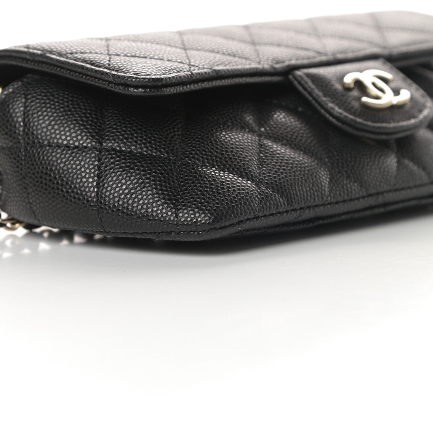 Chanel Caviar Quilted Glasses Case With Chain Black 10 of 12