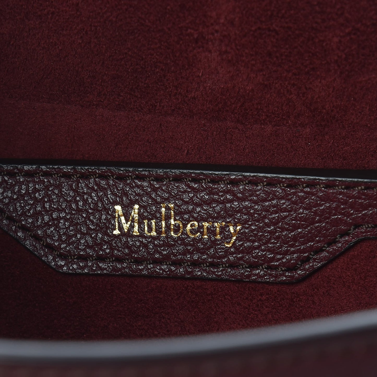Textured Goatskin Calfskin Tenby Shoulder Bag Burgundy