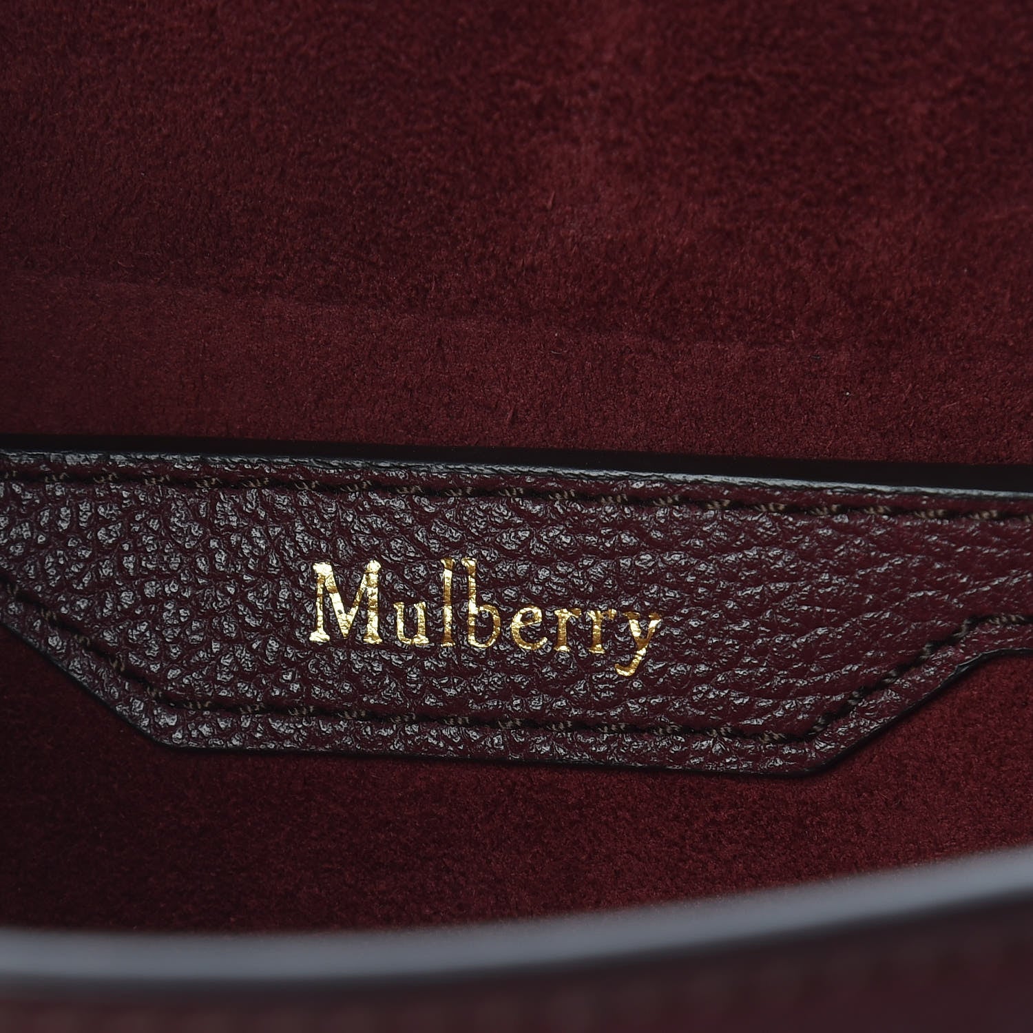 Mulberry Textured Goatskin Calfskin Tenby Shoulder Bag Burgundy 6 of 9