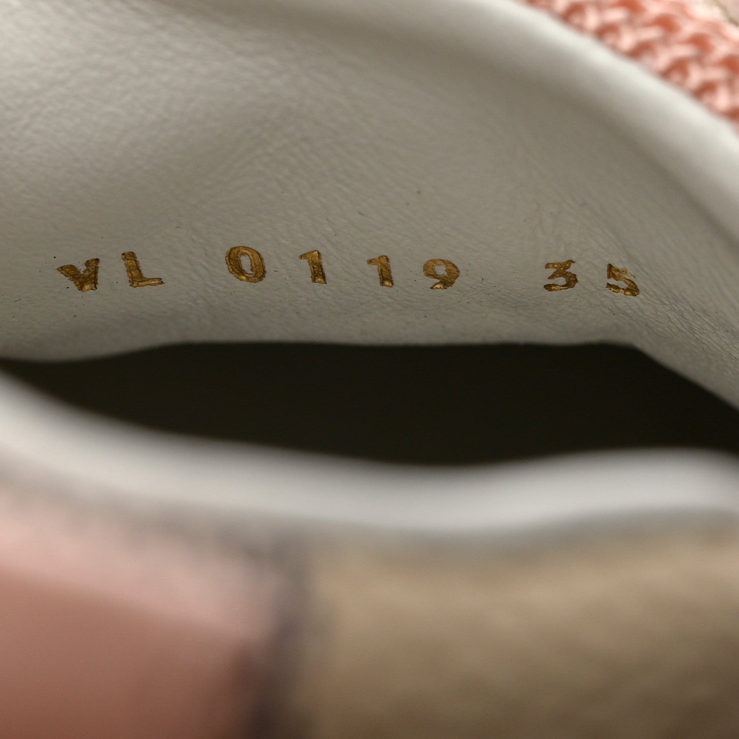 Louis Vuitton Suede Damier Azur Run Away Sneakers 35 Pink 7 of 8