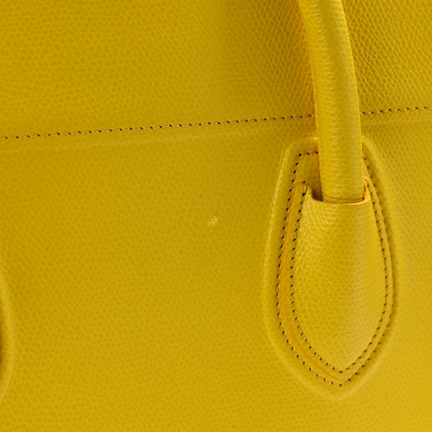 Celine Grained Calfskin Medium Phantom Luggage Yellow 13 of 14