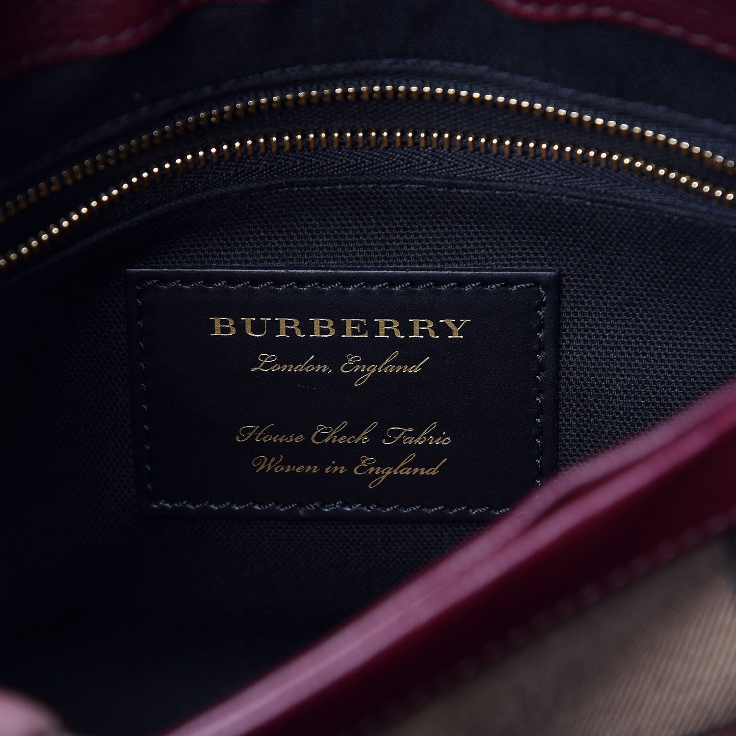 Burberry Derby Calfskin House Check Small Camberley Mahogany Red 6 of 26