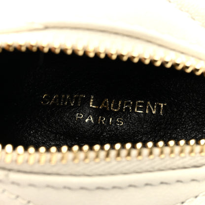 Saint Laurent Lambskin Quilted Berlingo Bag Charm Crema Soft 6 of 6