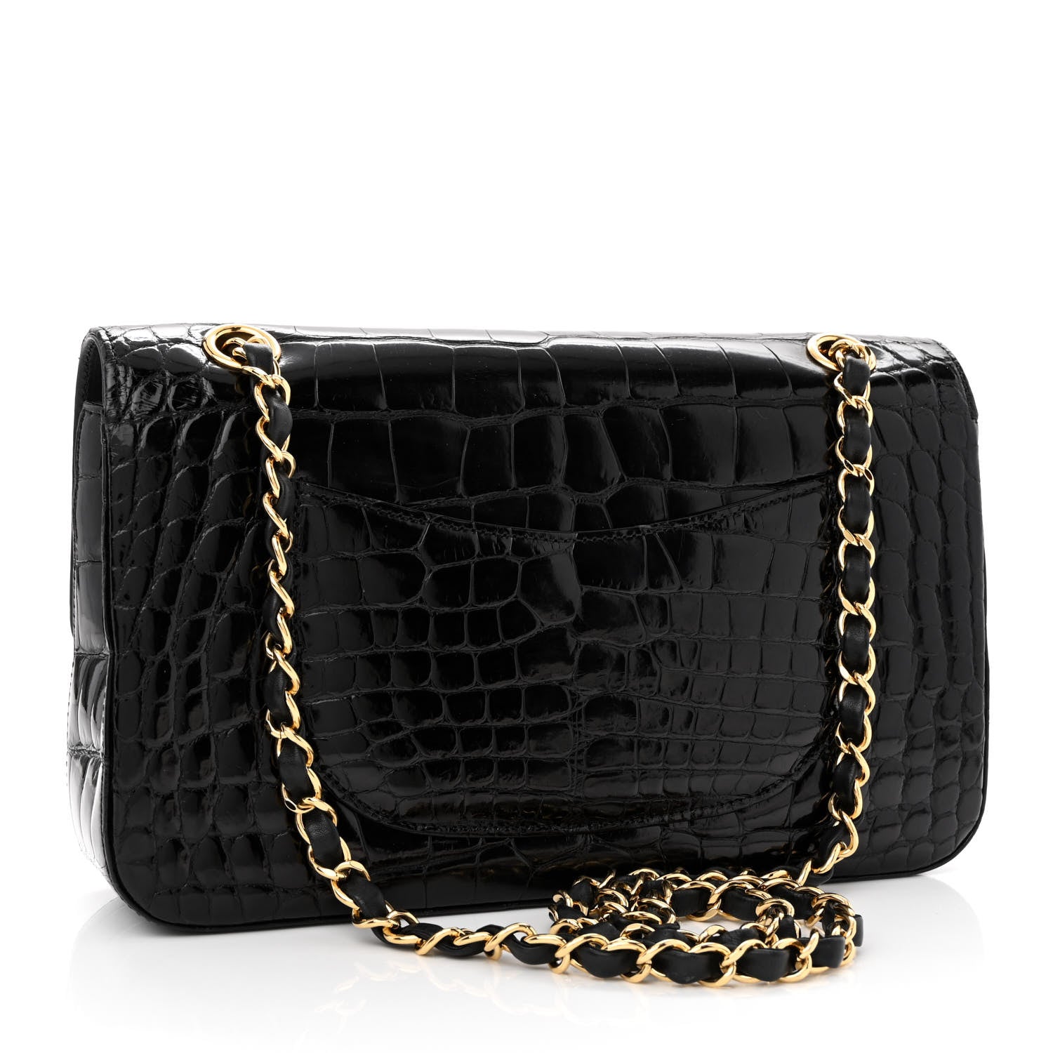 Chanel Alligator Medium Double Flap Black 2 of 9